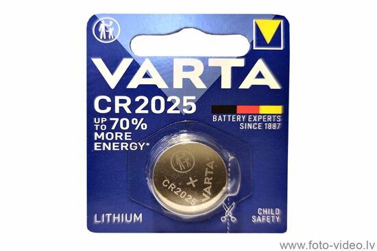 CR 2025 Litija 3V baterija Varta